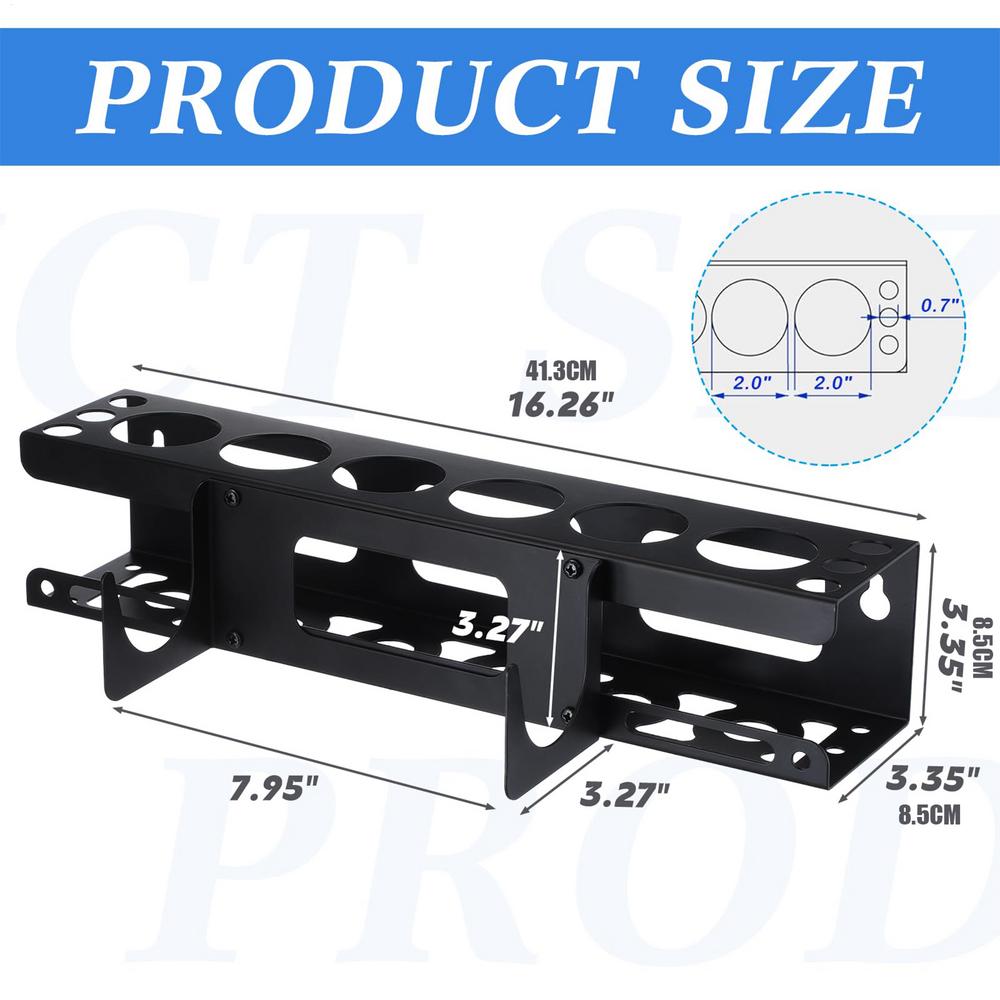 Wall Mounted Metal Tube Holder, Grease Tube Rack, Caulking Tool Organiser