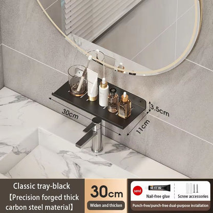 Bathroom U Shaped Wall Mounted Over Sink Organizer Shelf 24