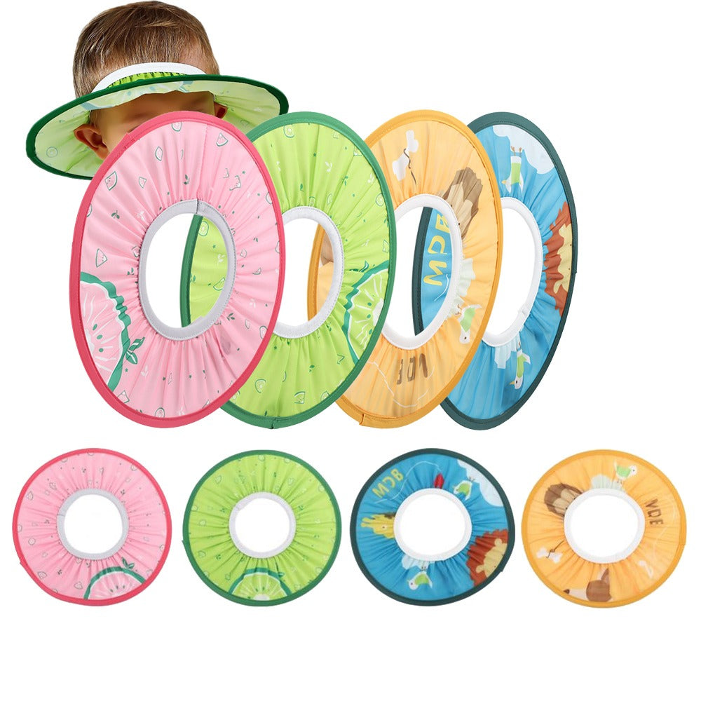 Adjustable Elastic Baby Bath Cap for Shampoo, Soft Ear Protection, Safe Shower Shield for Infants