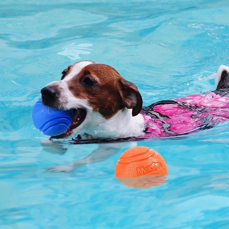 Durable Rubber Dog Toy Ball For Chewing And Play 3