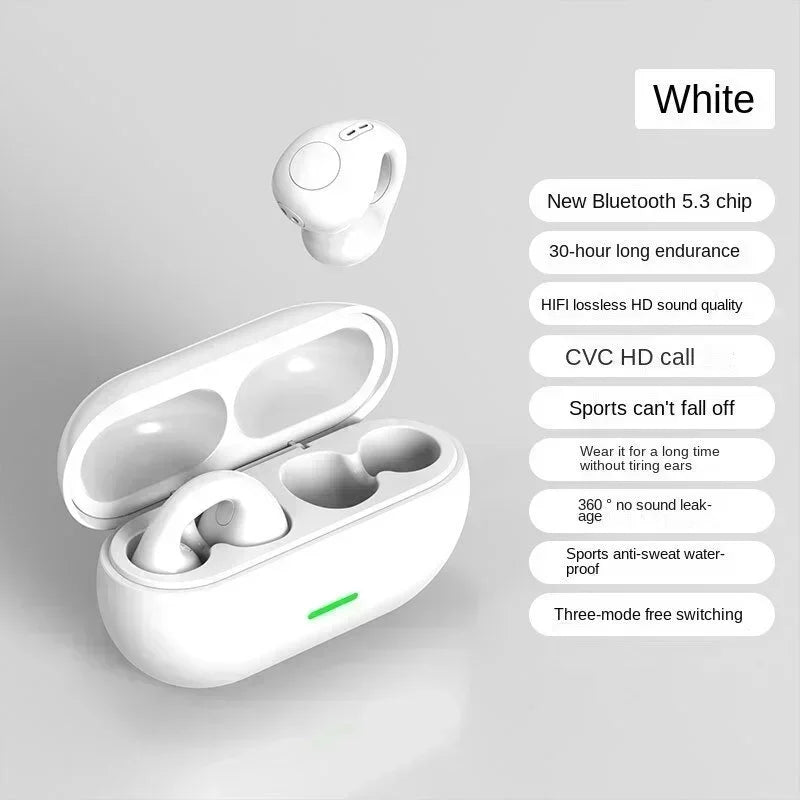 Wireless Bluetooth Bone Conduction Headphones Sports Earphones Sound Quality Waterproof TWS Headset 8