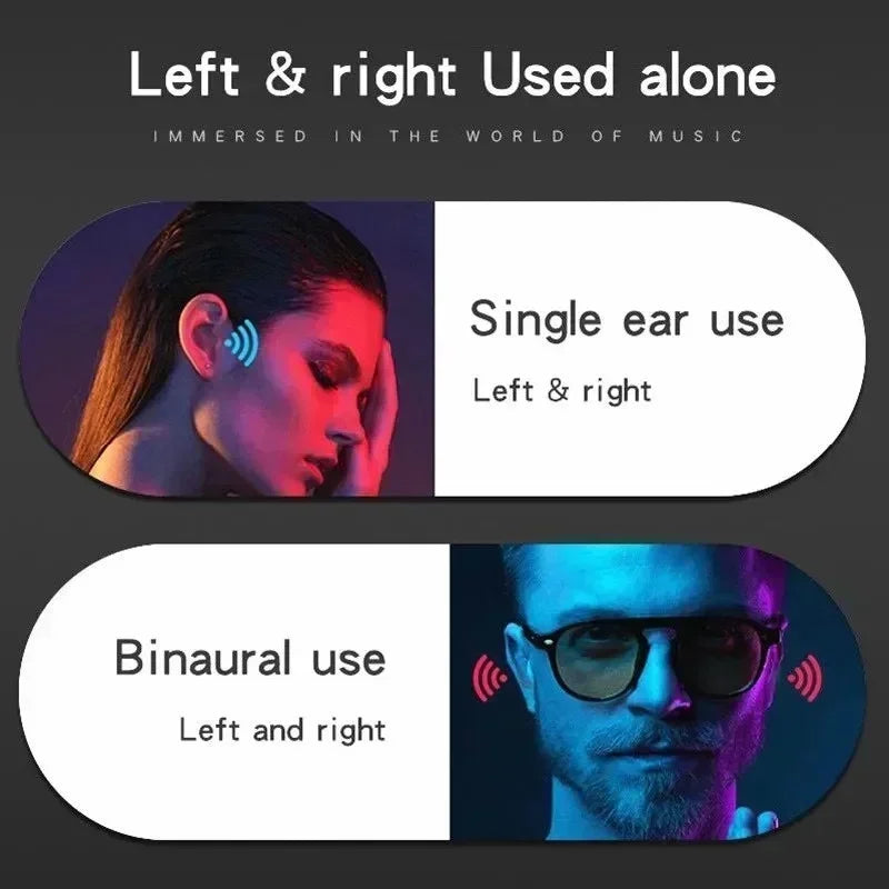 Wireless Bluetooth Bone Conduction Headphones Sports Earphones Sound Quality Waterproof TWS Headset 5