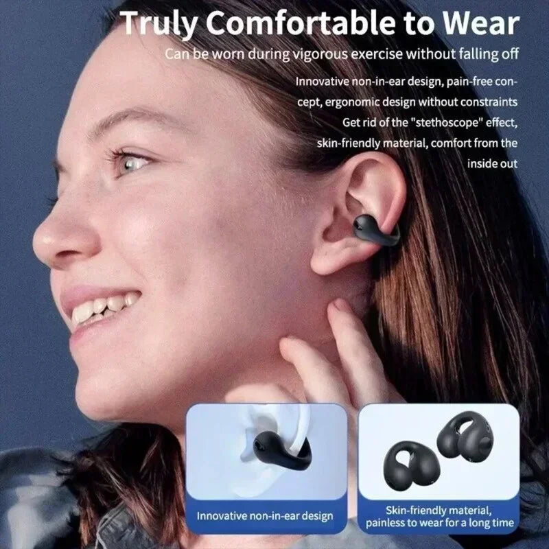 Wireless Bluetooth Bone Conduction Headphones Sports Earphones Sound Quality Waterproof TWS Headset 6