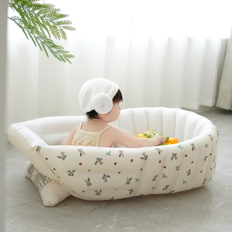 New Product Daisy Bathtub Baby Bathtub Childrens Inflatable Travel Bathtub 3