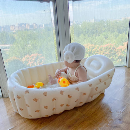 New Product Daisy Bathtub Baby Bathtub Childrens Inflatable Travel Bathtub 4