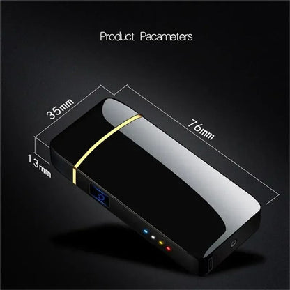 Windproof USB Rechargeable Double Arc Plasma Lighter 5