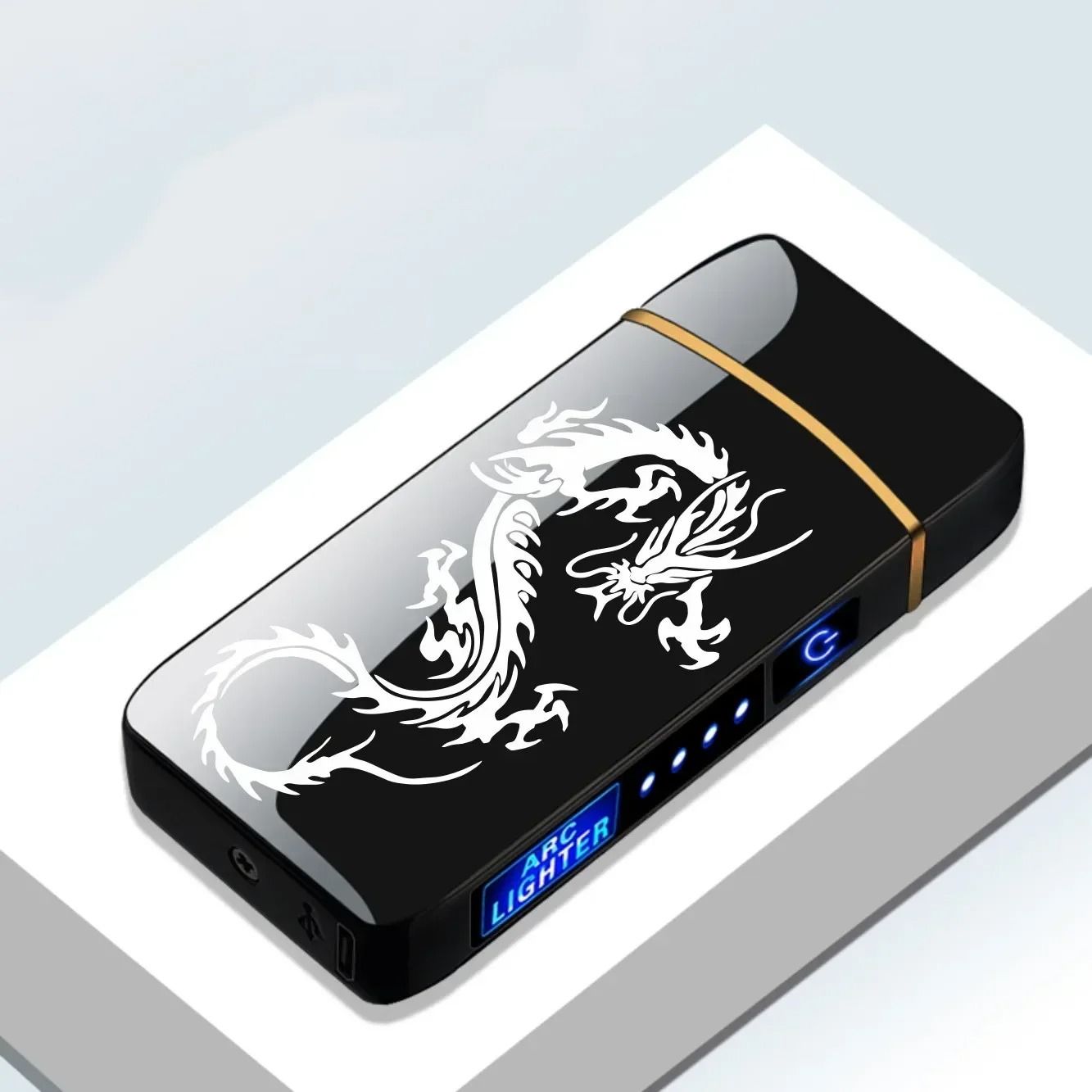 Windproof USB Rechargeable Double Arc Plasma Lighter 12