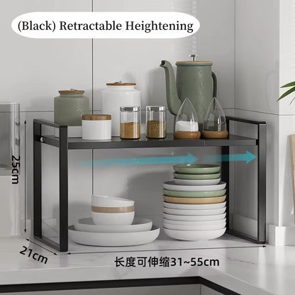Adjustable Retractable Wardrobe Shelf And Cabinet Organizer Rack 9