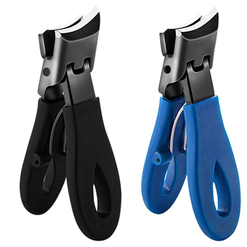 Slanted Nail Clippers, Wide Jaw Opening, Curved Nail Cutter, Travel & Study Nail Trimmer