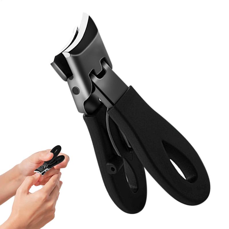 Slanted Nail Clippers, Wide Jaw Opening, Curved Nail Cutter, Travel & Study Nail Trimmer
