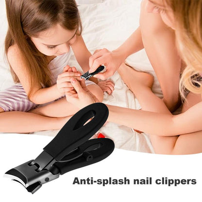 Slanted Nail Clippers, Wide Jaw Opening, Curved Nail Cutter, Travel & Study Nail Trimmer
