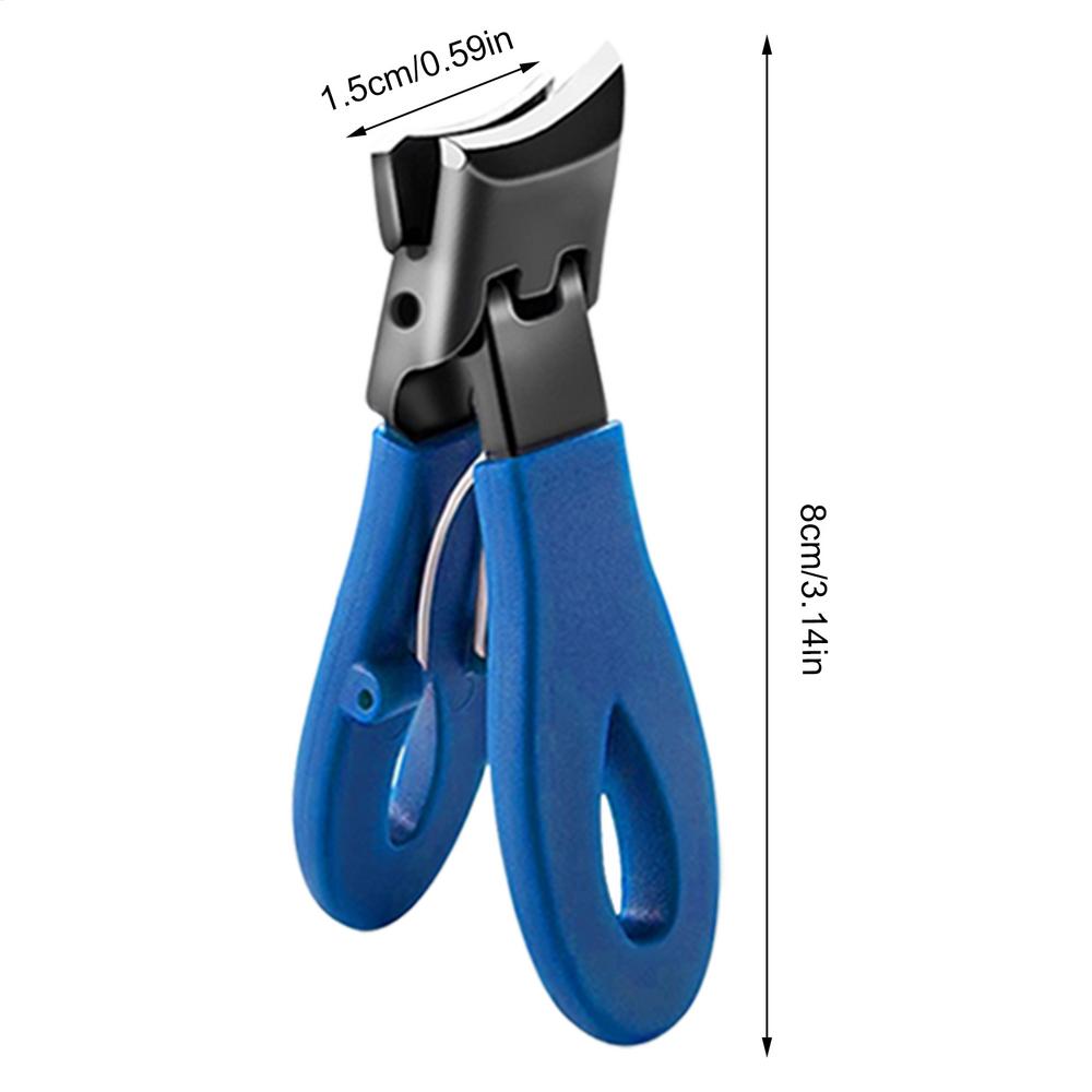 Slanted Nail Clippers, Wide Jaw Opening, Curved Nail Cutter, Travel & Study Nail Trimmer