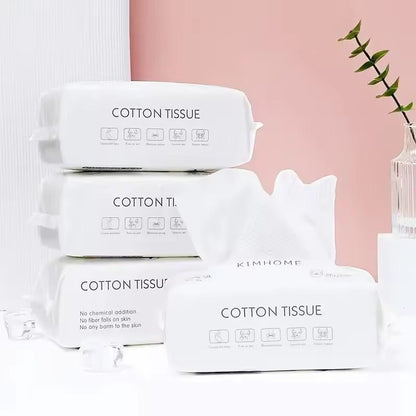 Soft Cotton Disposable Face Towels  50100 Pack Gentle Hygienic Dry Rags For Face  Bathroom Use 1