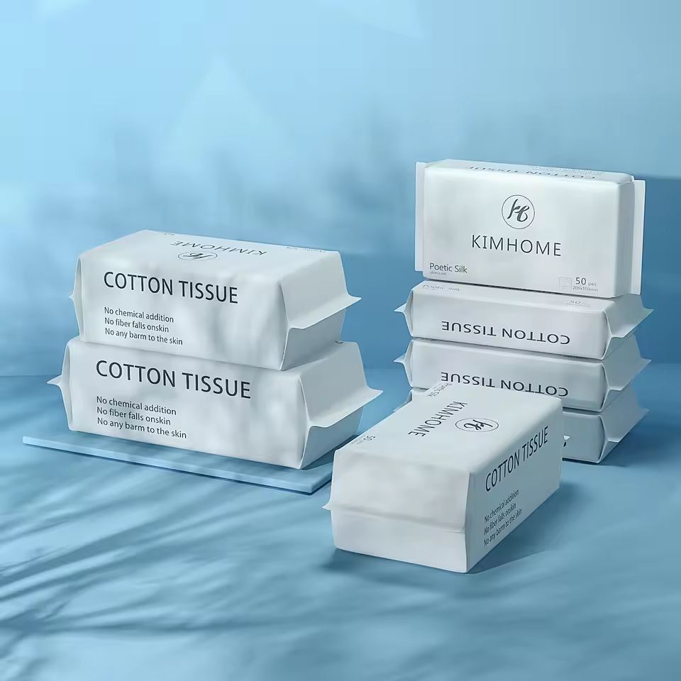 Soft Cotton Disposable Face Towels  50100 Pack Gentle Hygienic Dry Rags For Face  Bathroom Use 5