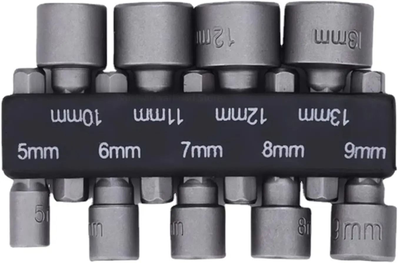9 Piece Hex Socket Nut Driver Set 1