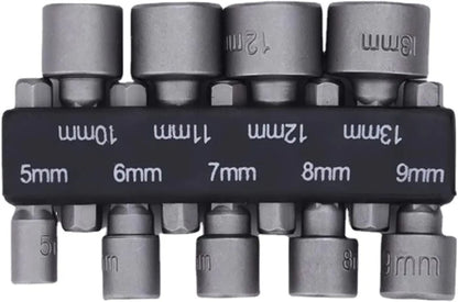 9 Piece Hex Socket Nut Driver Set 1