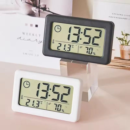 Desktop Mini Digital Clock  Portable Temperature  Humidity Monitor  Hygrometer Thermometer 10