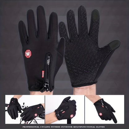 Windproof Winter Gloves for Men Women, Touchscreen Outdoor Cycling Driving Gloves