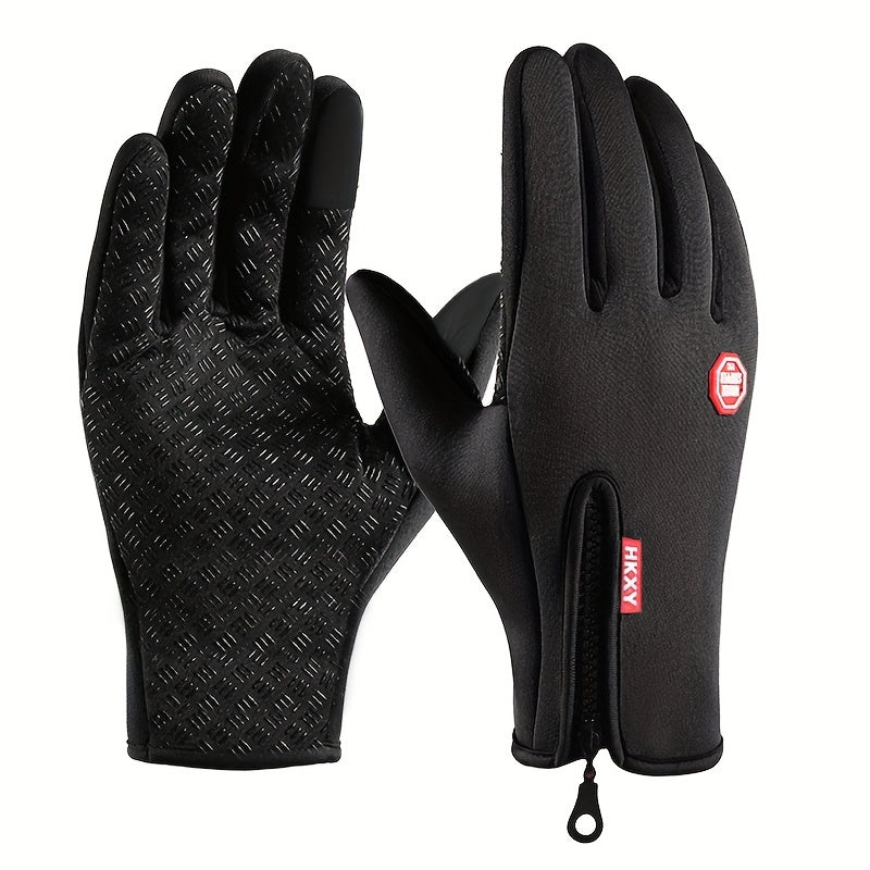 Windproof Winter Gloves for Men Women, Touchscreen Outdoor Cycling Driving Gloves