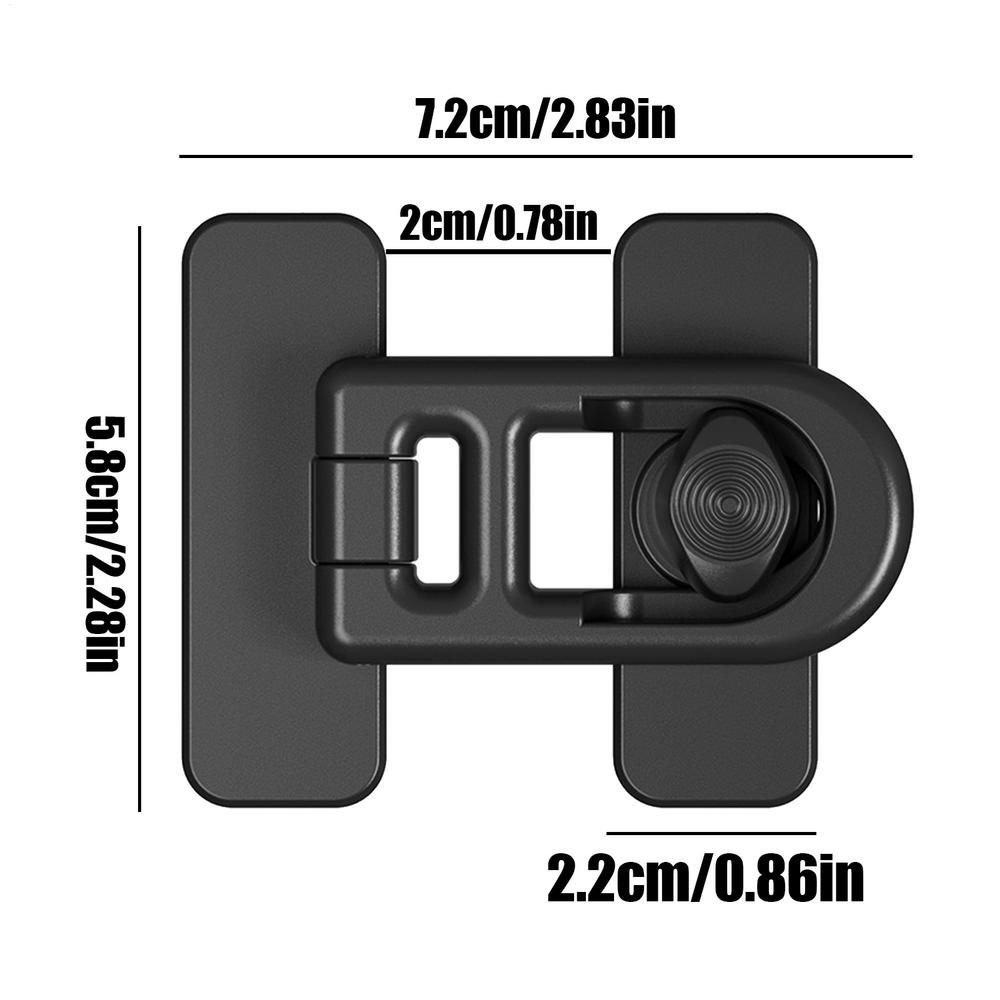 Refrigerator Door Lock, Adhesive Key less Freezer Lock, Child Proof Fridge Lock for Cabinets
