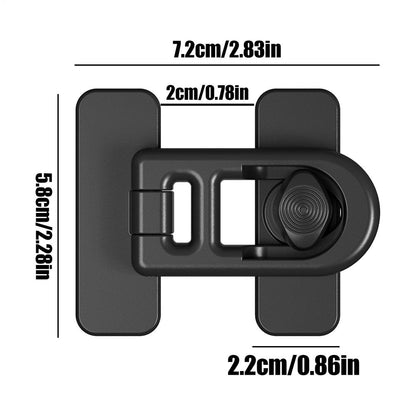Refrigerator Door Lock, Adhesive Key less Freezer Lock, Child Proof Fridge Lock for Cabinets