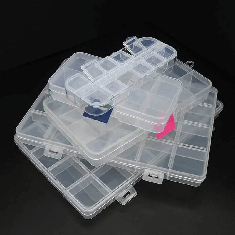 Plastic Storage Box Organizer With Dividers 1
