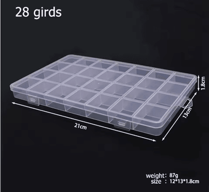 Plastic Storage Box Organizer With Dividers 12
