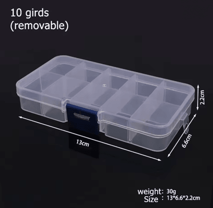 Plastic Storage Box Organizer With Dividers 5