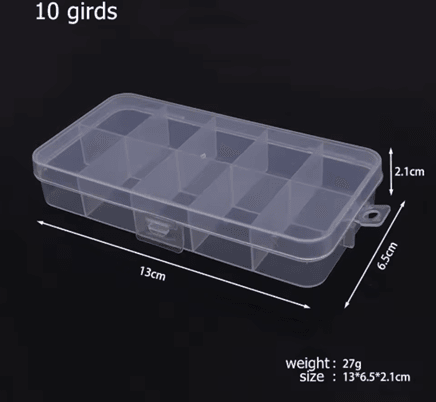Plastic Storage Box Organizer With Dividers 6