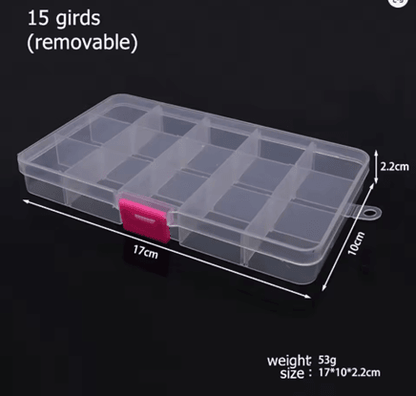 Plastic Storage Box Organizer With Dividers 9