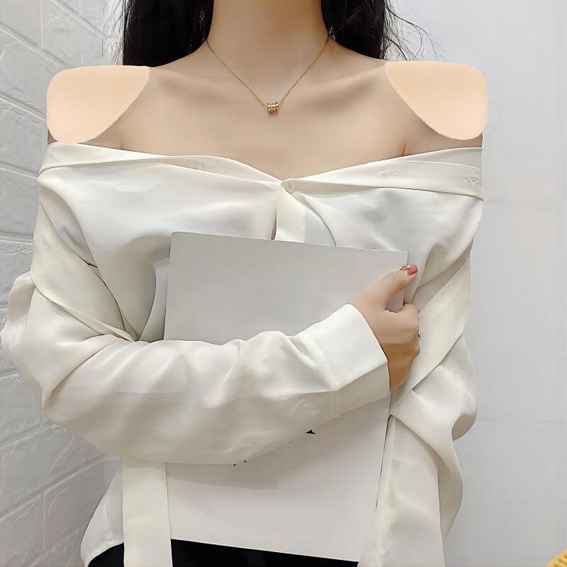 Sponge Shoulder Pads, Breath able Set in Shoulder Enhancer for Women and Men, Blazer Padding