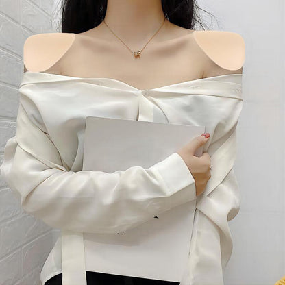 Sponge Shoulder Pads, Breath able Set in Shoulder Enhancer for Women and Men, Blazer Padding