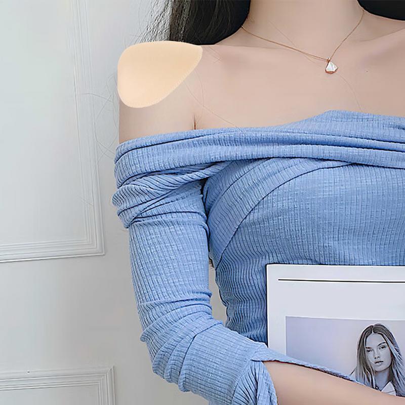 Sponge Shoulder Pads, Breath able Set in Shoulder Enhancer for Women and Men, Blazer Padding