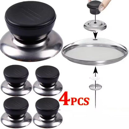 Universal Cookware Knob & Pot Lid Handle Replacement Set (4-Pack)