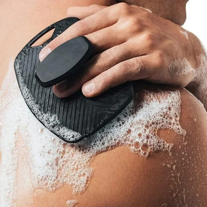 Silicone Body Cleansing Scrubber, Soft Exfoliating Brush, Gentle Massage Shower Brush for Men
