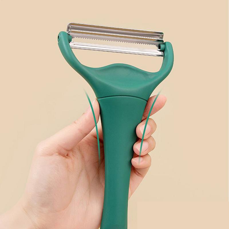 Cabbage Slicer Shredder Handheld, Stainless Multi Function Vegetable Cucumber Chopper, Double headed Potato Peeler
