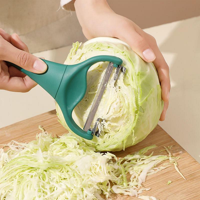 Cabbage Slicer Shredder Handheld, Stainless Multi Function Vegetable Cucumber Chopper, Double headed Potato Peeler