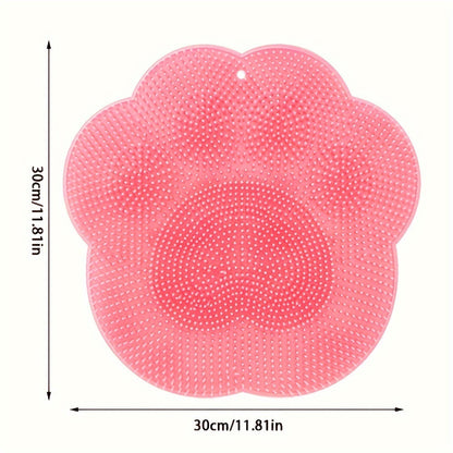 Silicone NonSlip Massage Bath Brush For Exfoliation Shower Cleaning Pad With Suction Cup For Exfoli 5