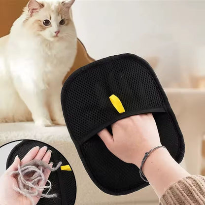 PetEase Reusable Pet Hair Removal Glove Static Fur Brush  Hair Remover For Dogs  Cats 2