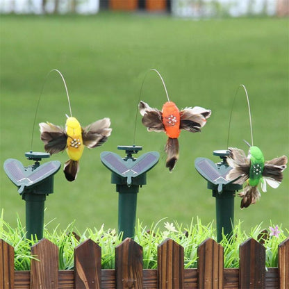Funny Solar Rotating Bird Toy Flying Humming Bird For Garden Decoration 2