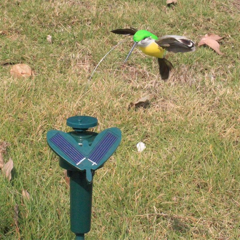 Funny Solar Rotating Bird Toy Flying Humming Bird For Garden Decoration 3