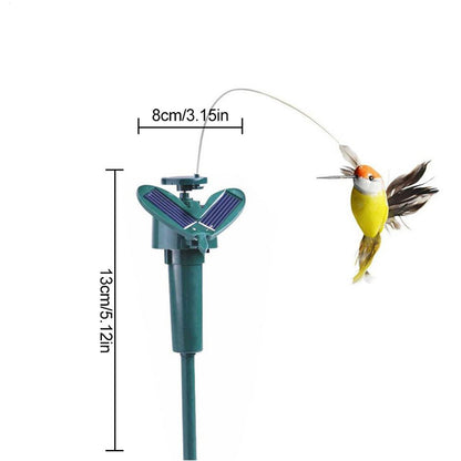 Funny Solar Rotating Bird Toy Flying Humming Bird For Garden Decoration 5