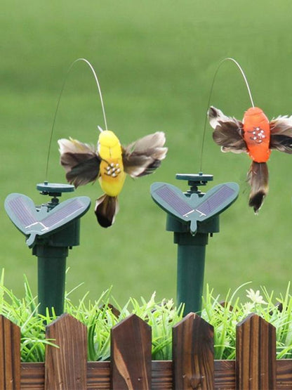 Funny Solar Rotating Bird Toy Flying Humming Bird For Garden Decoration 4