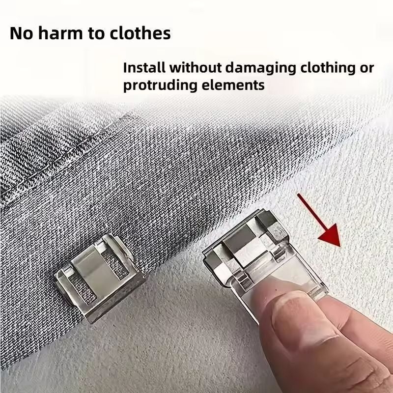 AllPurpose Adjustable Clothing Clips  Pants  Sleeves Holders 2