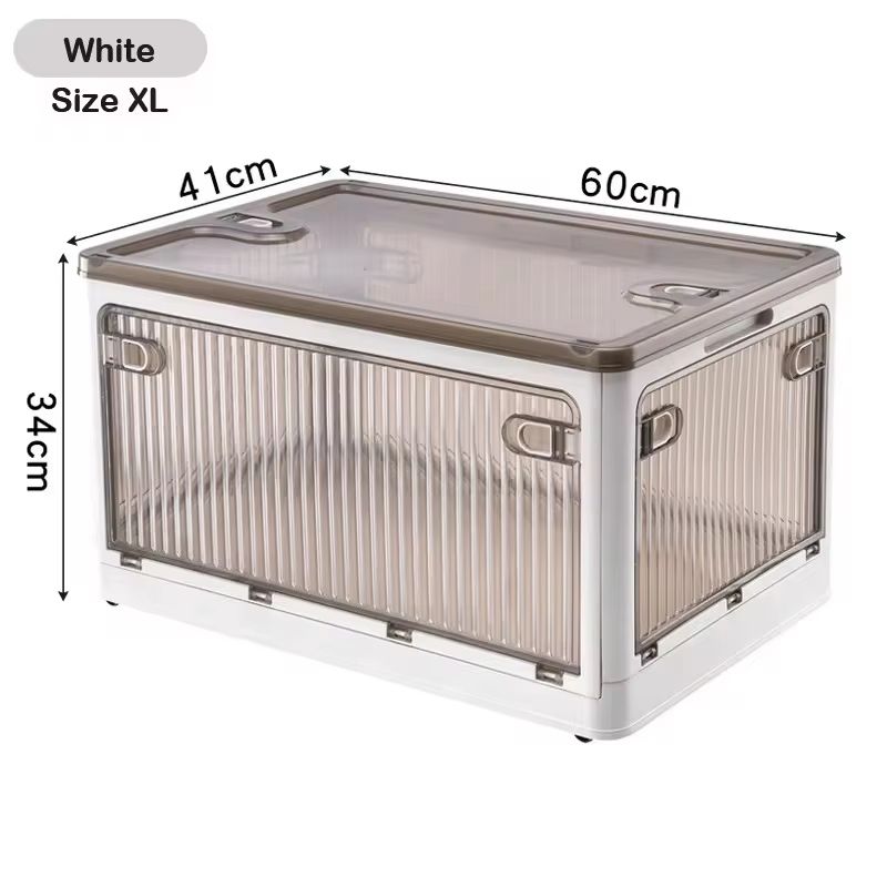 BGRORIO Foldable Rolling Closet Storage Box With Wheels 9