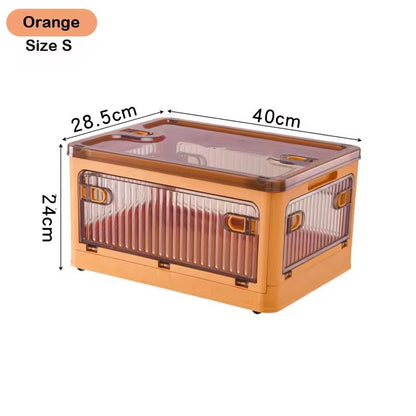 BGRORIO Foldable Rolling Closet Storage Box With Wheels 10
