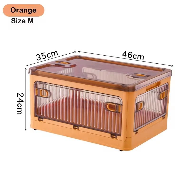 BGRORIO Foldable Rolling Closet Storage Box With Wheels 11