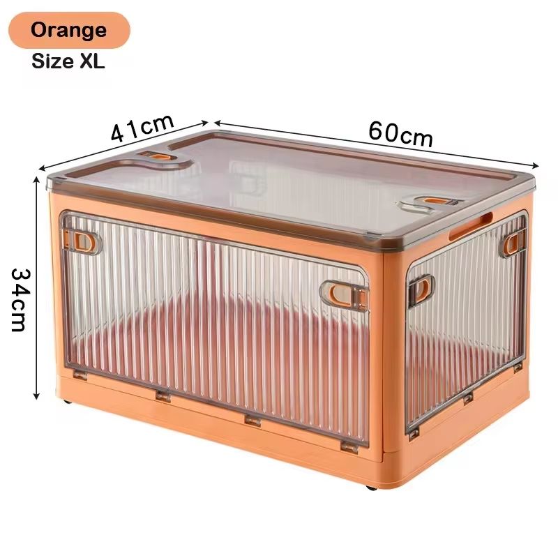 BGRORIO Foldable Rolling Closet Storage Box With Wheels 13
