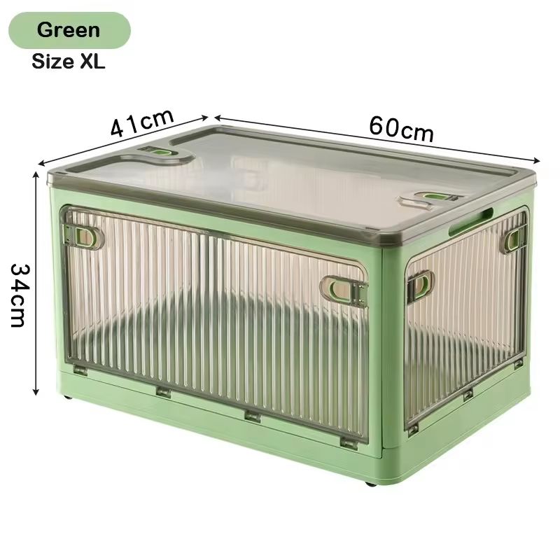 BGRORIO Foldable Rolling Closet Storage Box With Wheels 17