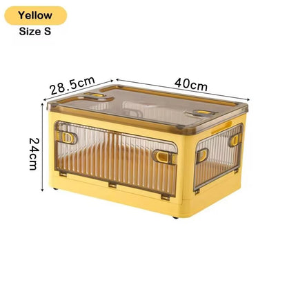 BGRORIO Foldable Rolling Closet Storage Box With Wheels 18